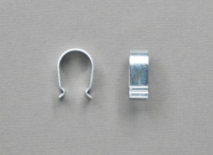 Клипса металлическая цвет серебро