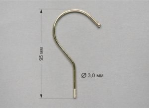 Крючок металлический KZ-95х3.0