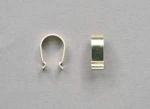 клипса металлическая цвет золото